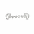 Trendy Hip Hop Dental Grills rhinestone Zircon Charm Teeth Grillz Vacuum plating Gold/Silver Men Women Jewelry Party Cosplay