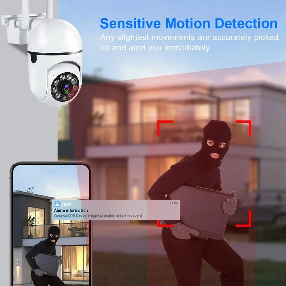 Smart Life 8MP WiFi Two Way Audio Security IP Camera HD Smart Home PTZ Outdoor Home Wireless Mini Surveillance CCTV Camera