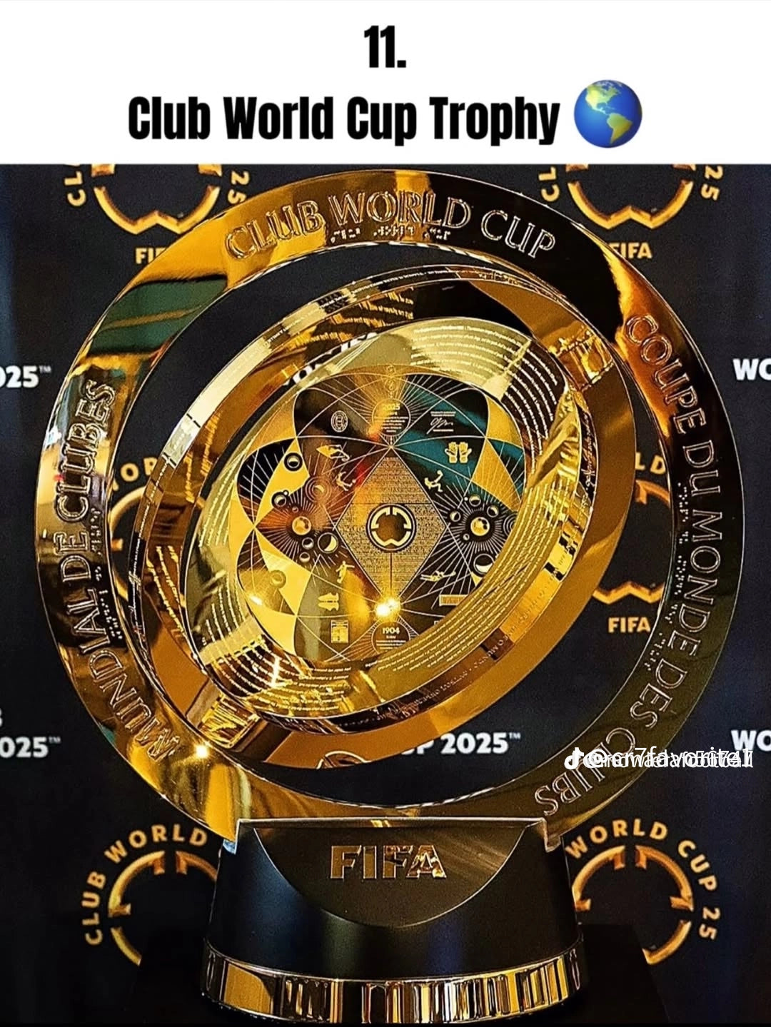 Clube world cup trophy